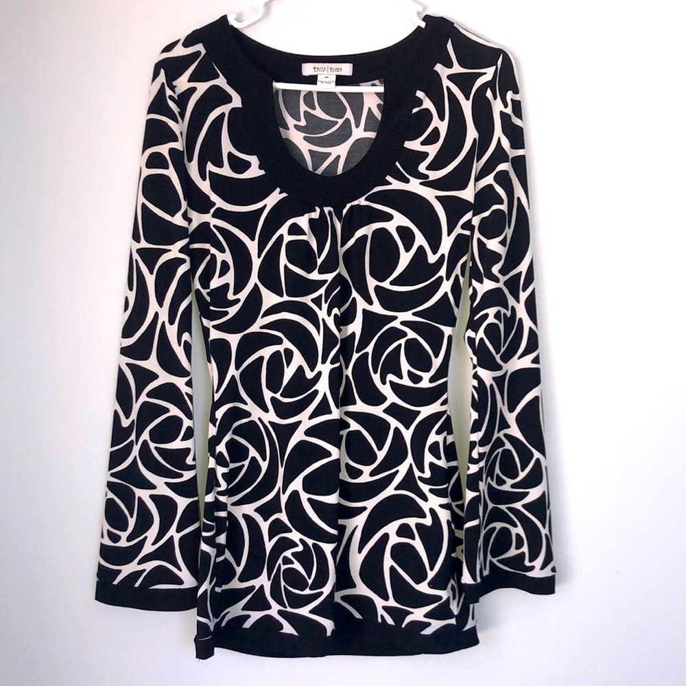 White House Black Market tunic blouse size M